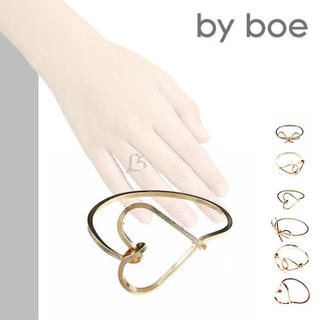 バイボー(by boe)のby boe ハートリング(リング(指輪))