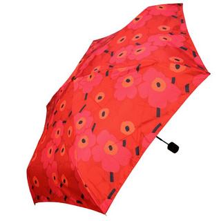 マリメッコ(marimekko)のマリメッコ 折り畳み傘　ミニウニッコ レッド(傘)