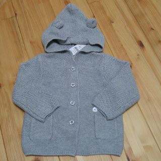 ベビーギャップ(babyGAP)の新品　babygap くま耳　カーディガン90(カーディガン)