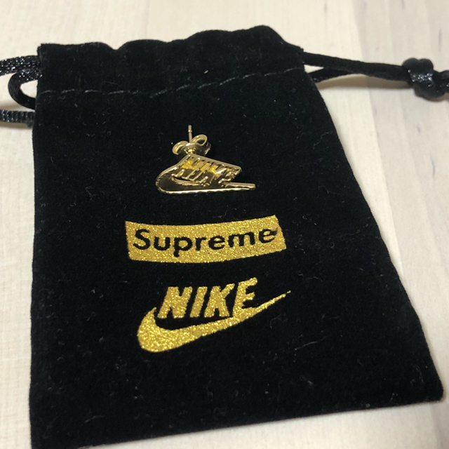 Supreme Nike 14K Gold Earring Gold