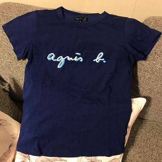 アニエスベー(agnes b.)のアニエスベー☆ロゴTシャツ☆ネイビー 未使用品(Tシャツ(半袖/袖なし))