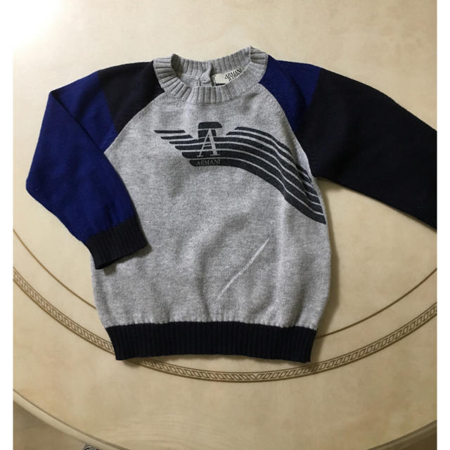 ARMANI JUNIOR(アルマーニ ジュニア)のアルマーニ  ベビーニット キッズ/ベビー/マタニティのベビー服(~85cm)(シャツ/カットソー)の商品写真