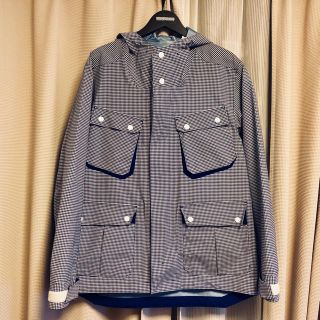 ホワイトマウンテニアリング(WHITE MOUNTAINEERING)のWhite Mountaineering ゴアテックス XL 水色チェック(ナイロンジャケット)