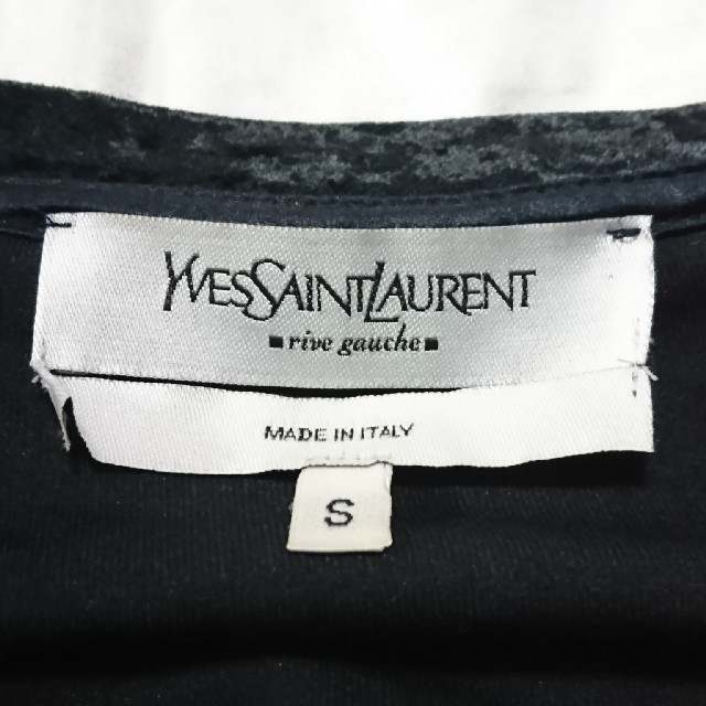 Saint Laurent(サンローラン)の美品☆YSL ベロアトップス レディースのトップス(カットソー(半袖/袖なし))の商品写真