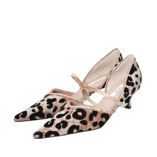 アメリヴィンテージ(Ameri VINTAGE)のFLOCKY LEOPARD  PUMPS  Ameri  レオパード柄(ハイヒール/パンプス)