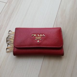 プラダ(PRADA)のPRADA キーケース 赤(キーケース)