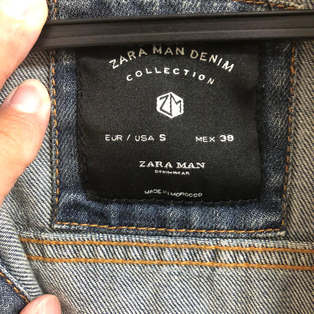 ZARA(ザラ)の値下げ ZARAMAN ダメージGジャン サイズS メンズのジャケット/アウター(Gジャン/デニムジャケット)の商品写真