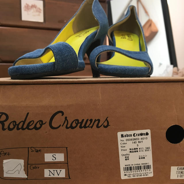 RODEO CROWNS(ロデオクラウンズ)の💙RODEOデニム ヒール💙 レディースの靴/シューズ(ハイヒール/パンプス)の商品写真