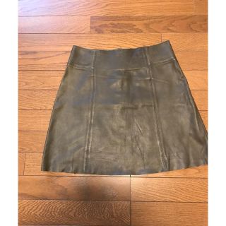 ザラ(ZARA)のZARAフェイクレザースカート(ミニスカート)