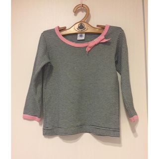 プチバトー(PETIT BATEAU)のプチバトー 長袖 ボーダーカットソー ロンT 2a 86cm 90cm(Tシャツ/カットソー)