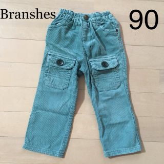 ブランシェス(Branshes)の90 Branshes コーデュロイパンツ モスグリーン 送料込み(パンツ/スパッツ)