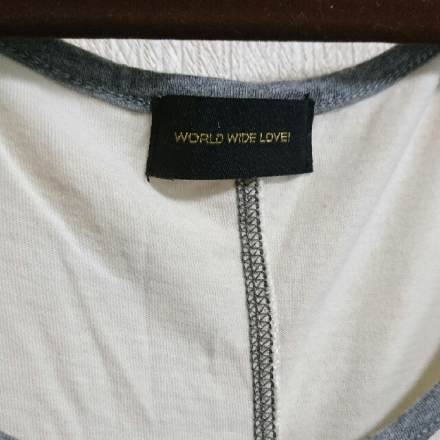 WORLD WIDE LOVE!(ワールドワイドラブ)の【maaさん専用】ワールドワイドラブ ラグラン ワンピース サイズ1 レディースのトップス(Tシャツ(長袖/七分))の商品写真