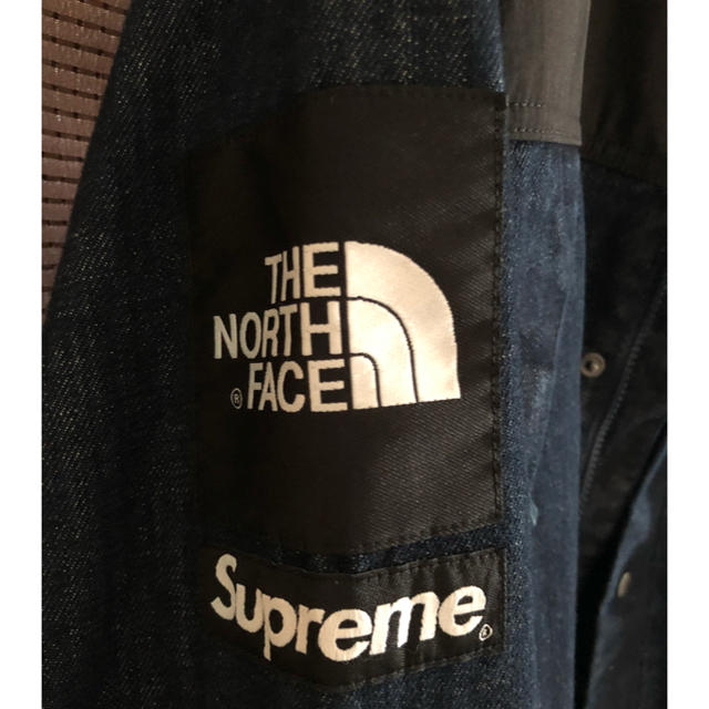 Supreme(シュプリーム)のSupreme NorthFace denimDotShot Jacket S メンズのジャケット/アウター(マウンテンパーカー)の商品写真