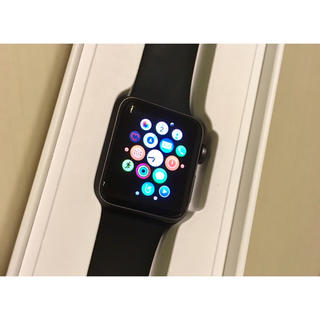 アップルウォッチ(Apple Watch)の【美品】Apple Watch Series3 38mm(腕時計(デジタル))