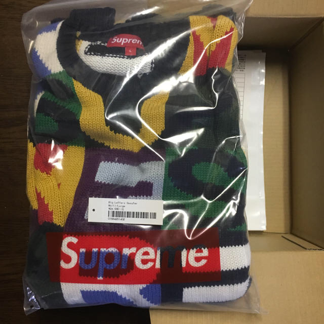 Lサイズ 18 F/W　 Supreme Big Letters Sweater