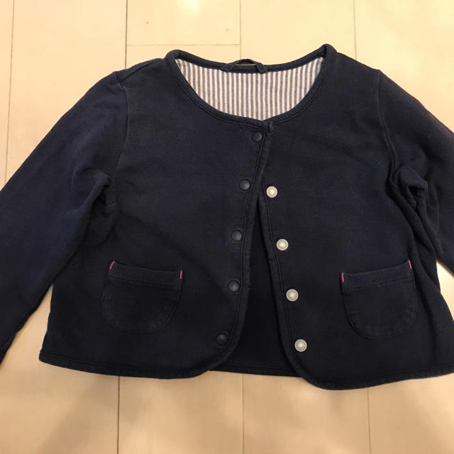 UNIQLO(ユニクロ)のユニクロ カーディガン 80 2枚組 キッズ/ベビー/マタニティのベビー服(~85cm)(カーディガン/ボレロ)の商品写真