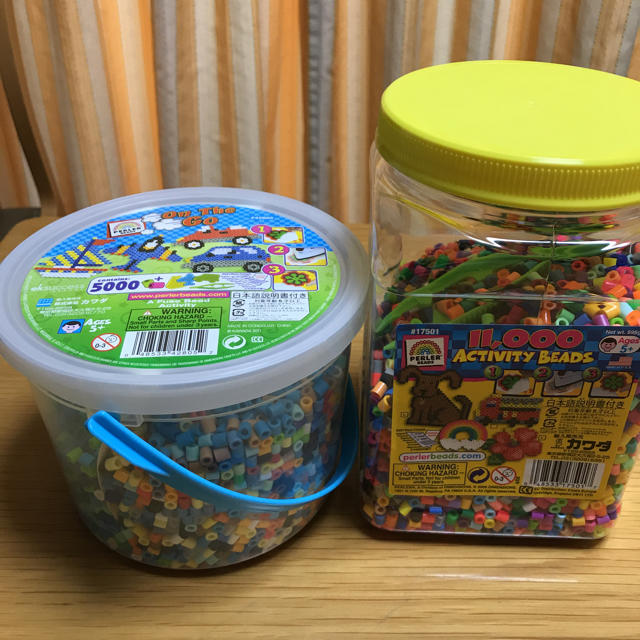 Kawada(カワダ)のハッピー様専用perler beads パーラービーズ 中古 キッズ/ベビー/マタニティのおもちゃ(知育玩具)の商品写真