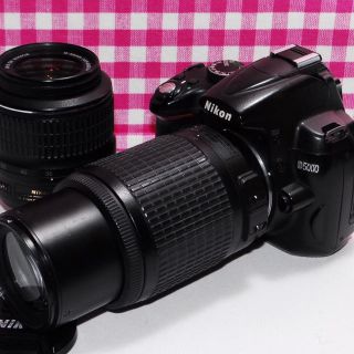 ニコン(Nikon)の❤️Wi-Fi対応❤️Nikon D5000 大迫力のダブルズームキット♪♪(デジタル一眼)