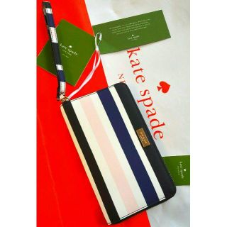 ケイトスペードニューヨーク(kate spade new york)の★★交渉中★★姫ケイトスペード長財布ピンクブラックブルー爽やかストライプ夏(財布)