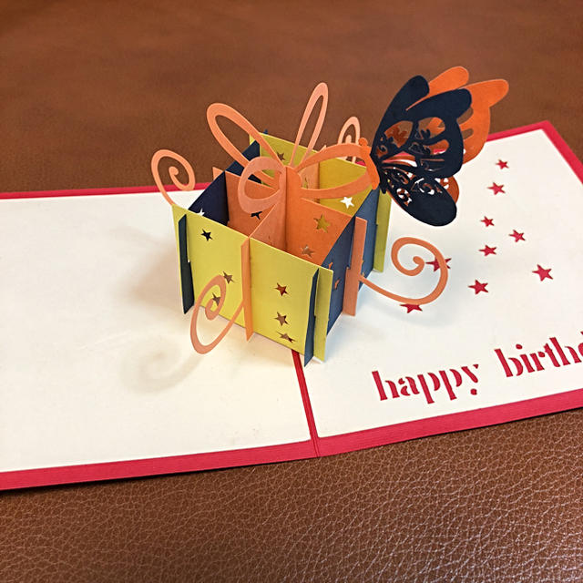 【新品】グリーティングカード(Happy Birthday) ハンドメイドの文具/ステーショナリー(カード/レター/ラッピング)の商品写真