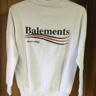 バレンシアガ(Balenciaga)のBalements(バレモン)  白スウェット(スウェット)