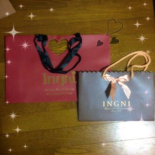 イング(INGNI)のINGNI限定ショップ袋2枚セット♡(ショップ袋)