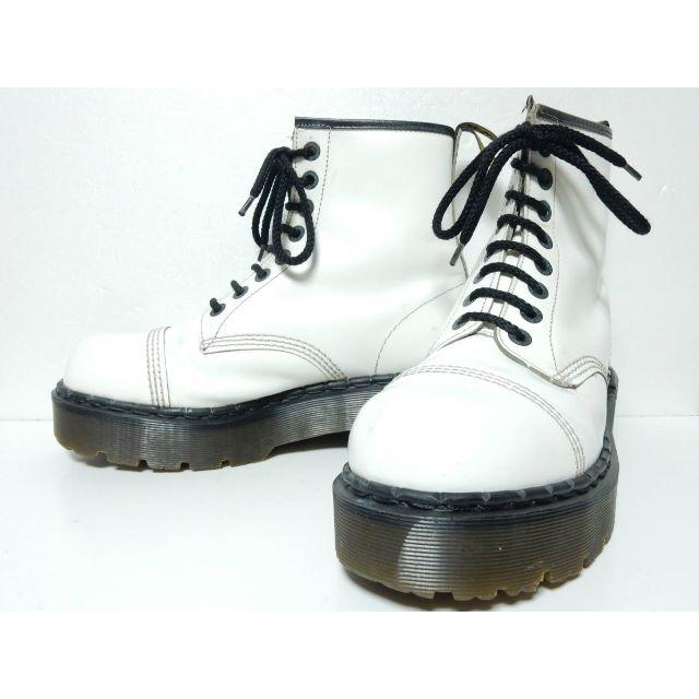 Dr.Martens(ドクターマーチン)のレアカラー！英国製！ドクターマーチンUK8クレイジーボム氷室京介ヒロト厚底白北村 メンズの靴/シューズ(ブーツ)の商品写真