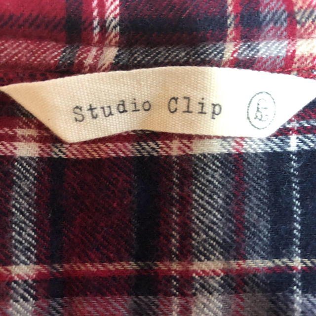 STUDIO CLIP(スタディオクリップ)のStudio Crip  赤チェックシャツ レディースのトップス(シャツ/ブラウス(長袖/七分))の商品写真