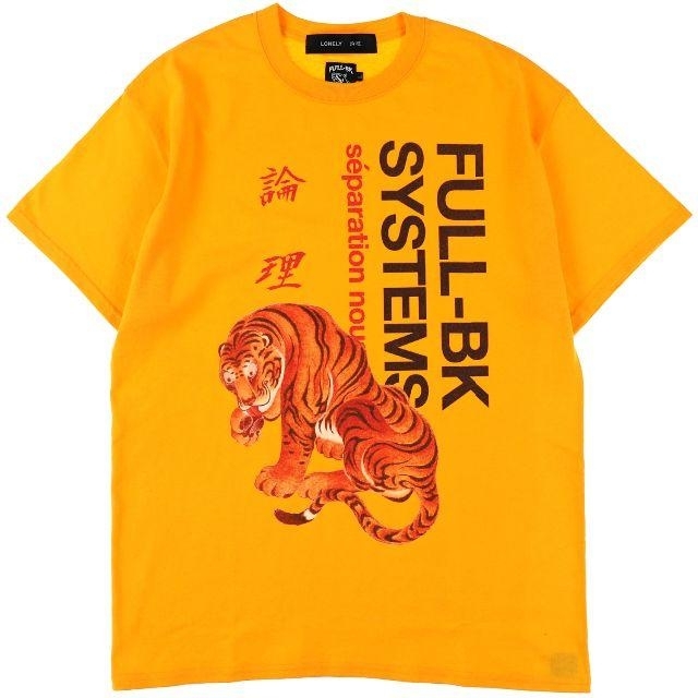 YELサイズM購入FULL-BK LONLY/論理 TORA LONELY TEE YEL