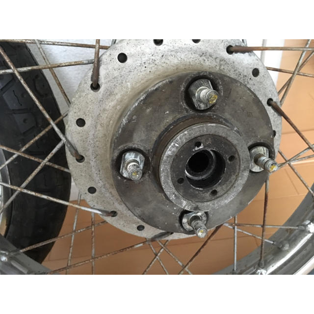 cb400fヨンフォア用純正スポークホイール前後バブホークなどに