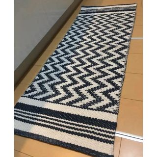 インド綿 キッチンマット  120cm(キッチンマット)