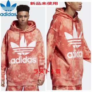 アディダス(adidas)のSサイズ◆オリジナルスTIE DYEパーカー◆トレーススカーレットS18 (パーカー)