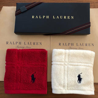 ラルフローレン(Ralph Lauren)の2枚セット♪ラルフローレン 新品 タオルハンカチ(ハンカチ)