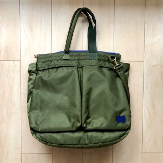 sacai PORTER Pocket Tote Medium KAHKI