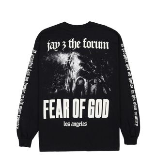 フィアオブゴッド(FEAR OF GOD)の希少L FEAR OF GOD Jay-z ロングスリーブＴ(Tシャツ/カットソー(七分/長袖))