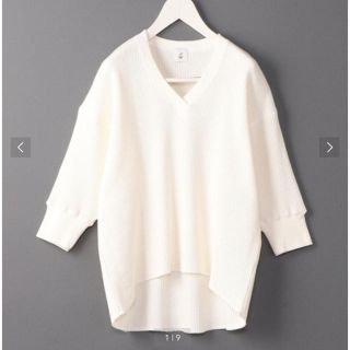 ビューティアンドユースユナイテッドアローズ(BEAUTY&YOUTH UNITED ARROWS)の【専用】〈6（ROKU）〉Vネックサーマル七分袖カットソー(カットソー(長袖/七分))