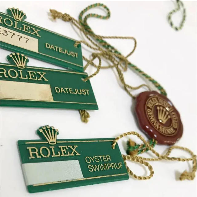 ROLEX - 希少☆ロレックス タグセット 王冠シリアルタグ 王冠レッド