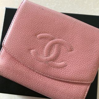 シャネル(CHANEL)のシャネルキャビアスキン 財布ピンク(財布)