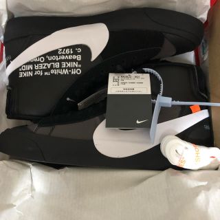 ナイキ(NIKE)のNike offwhite ブレザー 28 黒 ブラック(スニーカー)