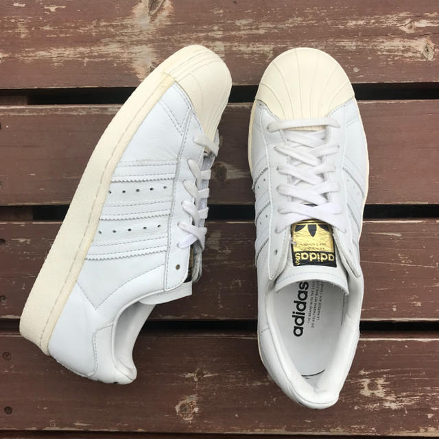 美品25 adidasアディダス スーパースター80S VIN DLX W495