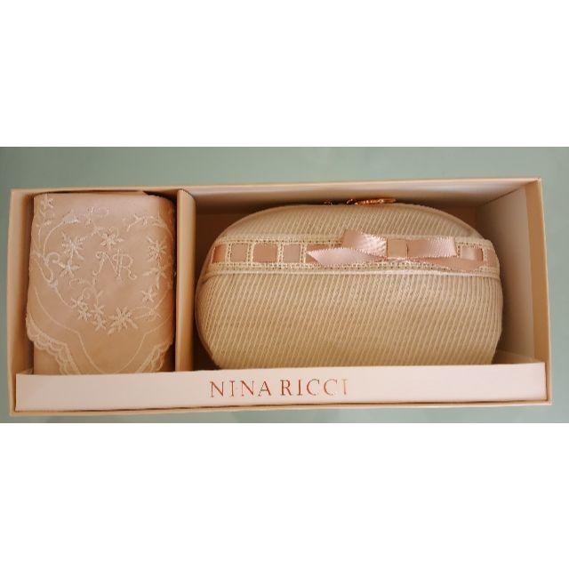 NINA RICCI(ニナリッチ)の【新品】NINA  RICCI    ニナリッチ  ポーチ＆ハンカチーフ レディースのファッション小物(ポーチ)の商品写真