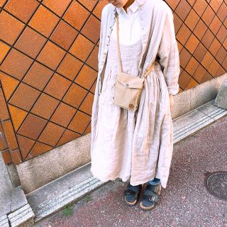 ネストローブ(nest Robe)のネストローブ リネン麻キャミワンピース(ひざ丈ワンピース)