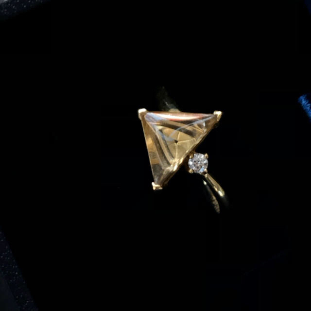 K18 シトリン リング  トム ムーンシュナイター  1.84ct ダイヤ レディースのアクセサリー(リング(指輪))の商品写真