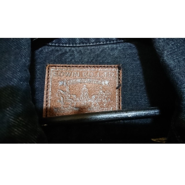 EDWIN(エドウィン)のEDWIN ブラックデニムジャケット メンズのジャケット/アウター(Gジャン/デニムジャケット)の商品写真