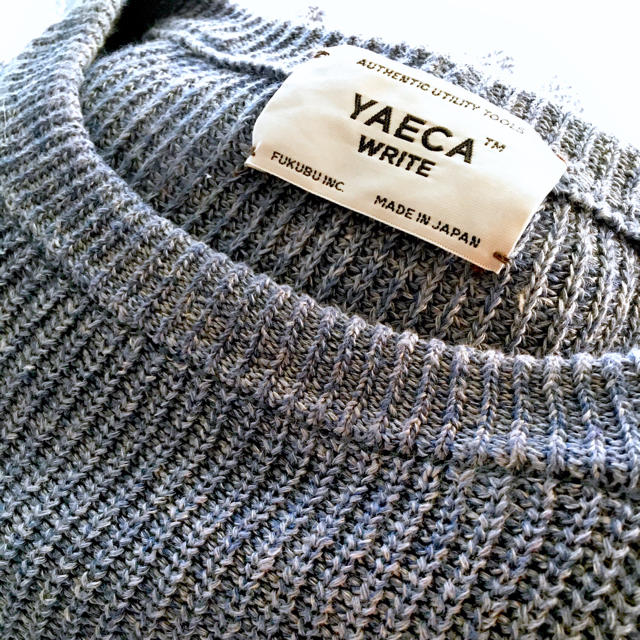 YAECA(ヤエカ)のYAECA WRITE / 7G linen/cotton クルーネックニット メンズのトップス(ニット/セーター)の商品写真