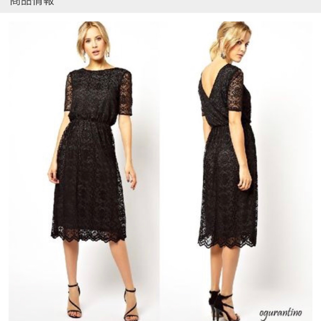 asos(エイソス)のASOSブラックドレス レディースのワンピース(ロングワンピース/マキシワンピース)の商品写真