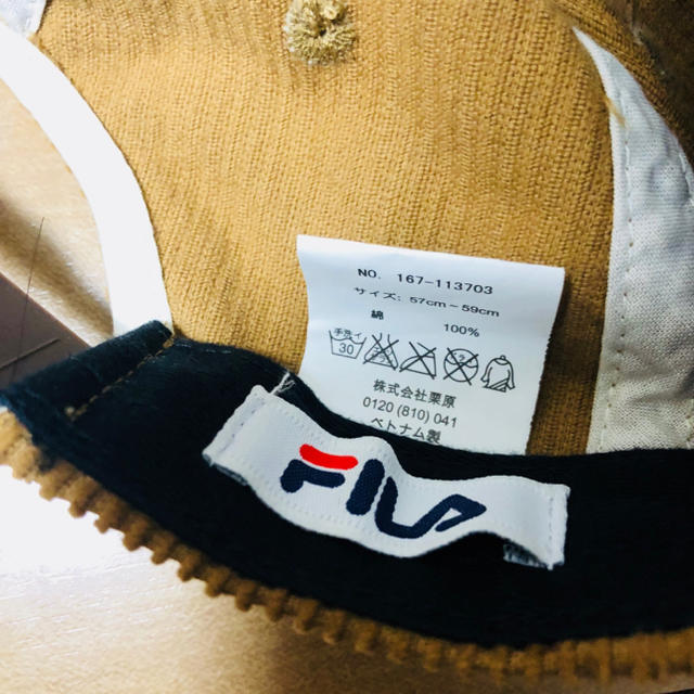 FILA(フィラ)のFILA 帽子 cap 新品未使用 タグ付 メンズの帽子(キャップ)の商品写真