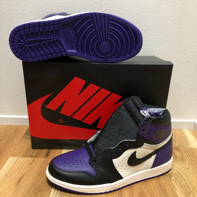 AJ1 コートパープル AIRJORDAN 1 RETRO HIG