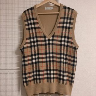 バーバリー(BURBERRY)のBurberry ノバチェック ベスト L(ニット/セーター)