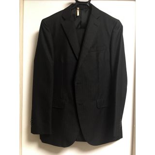 スーツカンパニー(THE SUIT COMPANY)の【中古】スーツカンパニー 175 4drop AB6 ブラック ストライプ(セットアップ)